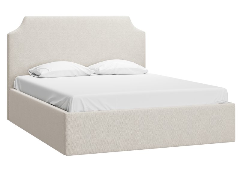 Кровать Адона-П 140 Рогожка Светло-бежевый