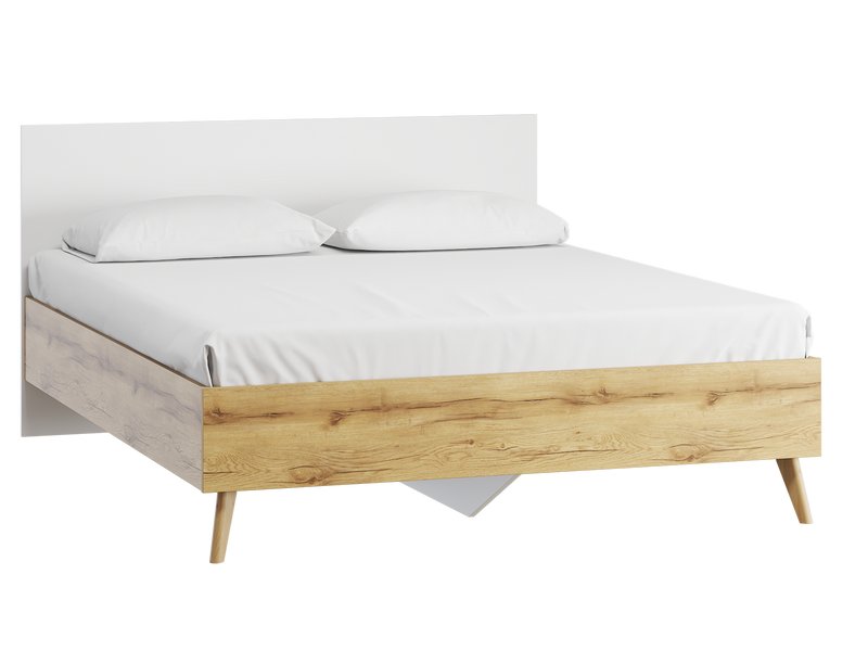 Кровать Нордик 160 Натуральный Молочный