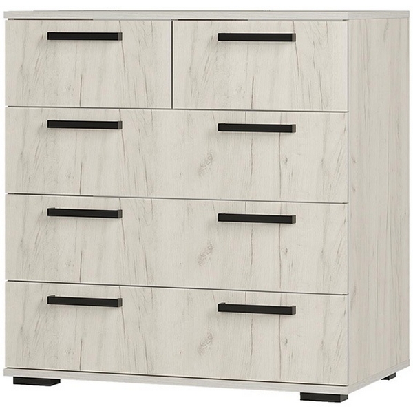 Комод БТС Стандарт-5, Дуб крафт белый