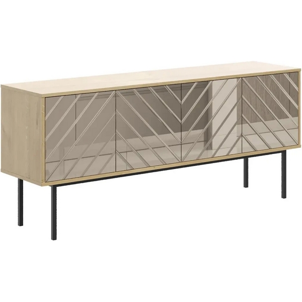 Тумба Boho большая ОГОГО (арт.571772), (ЛДСП/Дуб Корбридж,Бронзовый) ОГОГО Обстановочка!