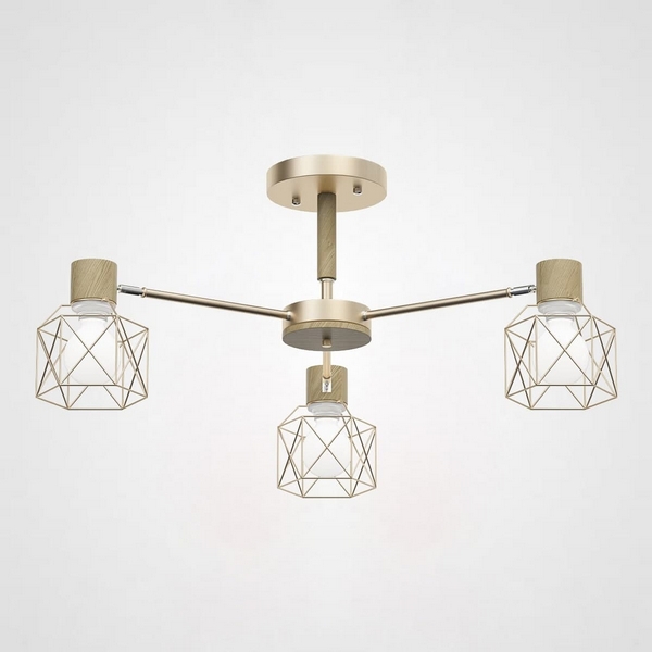 Потолочная люстра Corf B3 Champagne 3 Lamps ImperiumLoft Corf-B01 (189486-26)