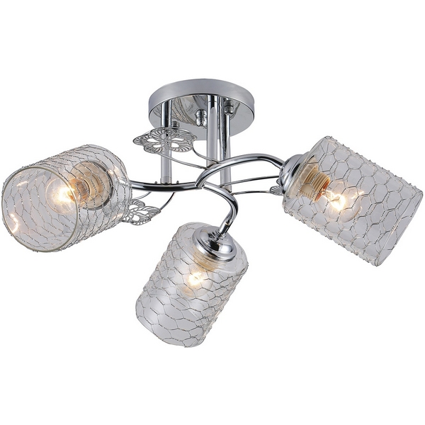 Потолочная люстра на штанге Escada Weigela 1113/3PL E27*40W Chrome