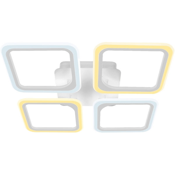 Люстра потолочная светодиодная квадратная с пультом регулировкой цветовой температуры и яркости Ambrella Acrylica FA4375