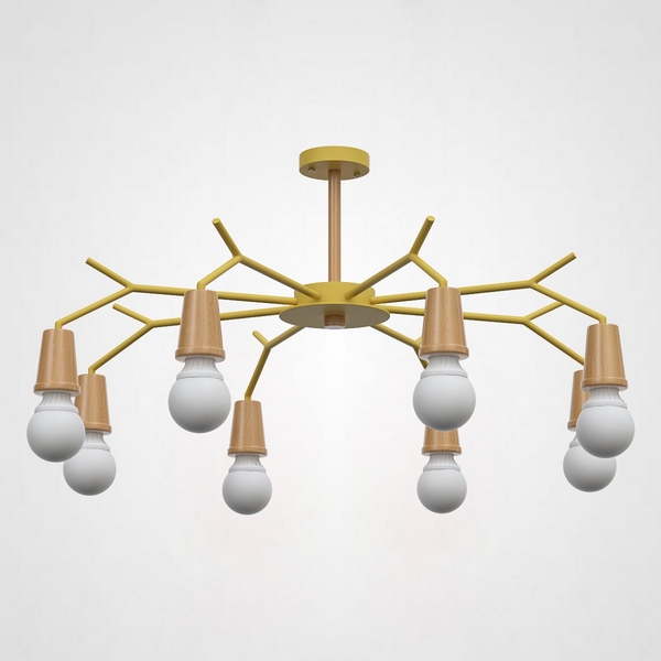 Потолочная люстра на штанге Les Color D95 Yellow Imperiumloft ?Lesc_01 (220504-23) ImperiumLoft