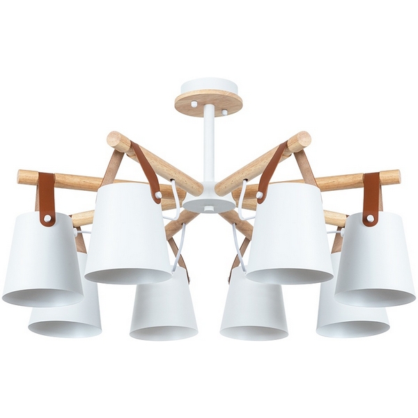 Потолочная люстра на штанге Arte Lamp Thomas A7032PL-8WH