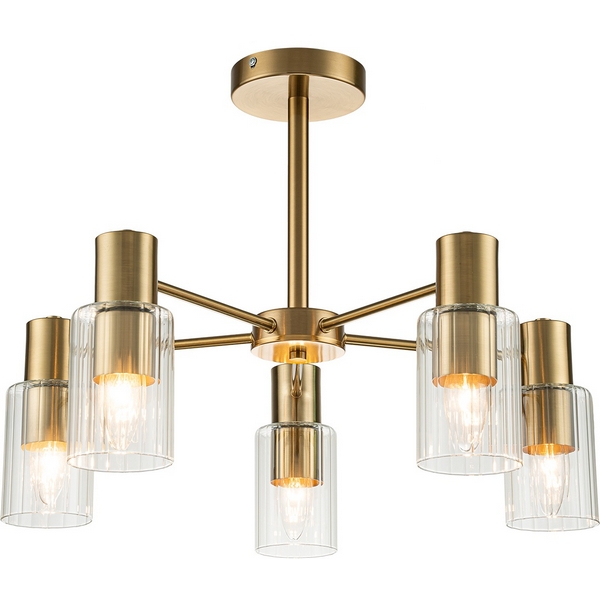 Потолочная люстра на штанге Diversity Escada 2120/5P E14*40W Gold
