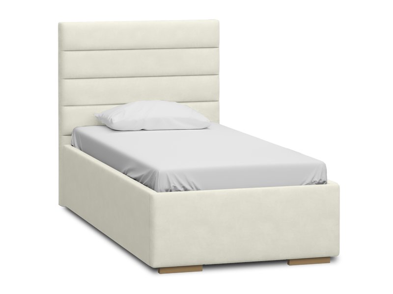 Кровать Лосон 90 Велюр Молочный