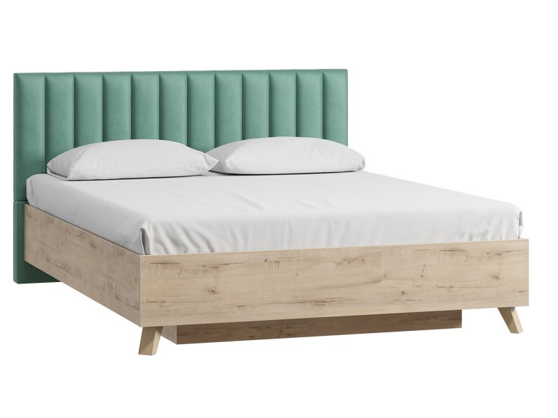 Кровать Силини-2 160 Велюр Мятный