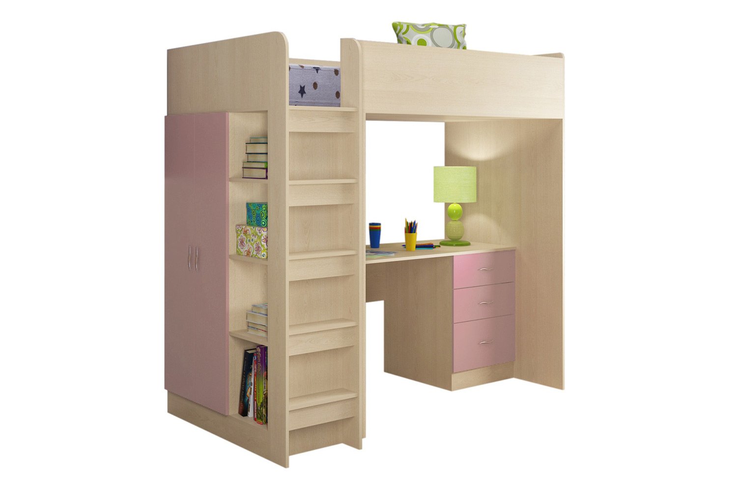 Кровать-чердак Теремок