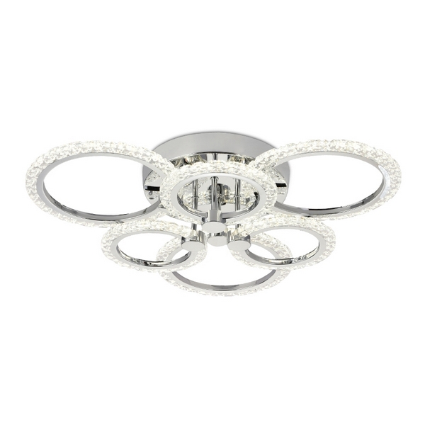 Потолочная люстра светодиодная с пультом регулировкой цветовой температуры и яркости ночным режимом Ambrella Acrylica FA414 (Умный дом)