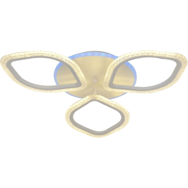 Люстра (+ночной режим) с пультом потолочная светодиодная 10251/3 LED*60+5W Escada Bubble 10251/3LED BL