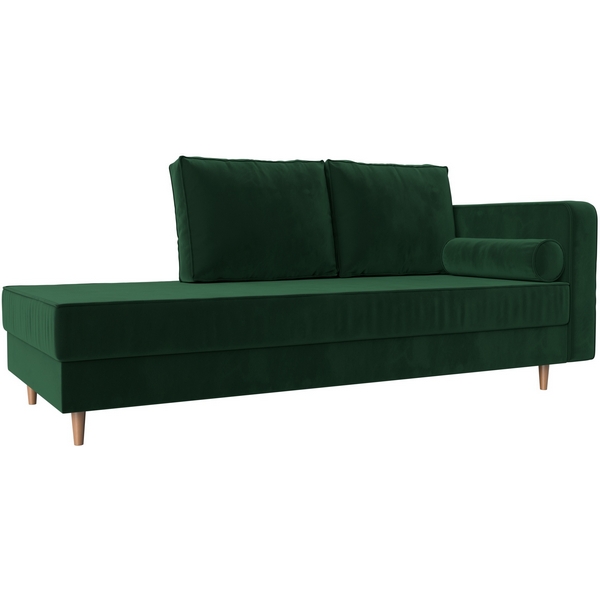 Кушетка Прайм правый (велюр зеленый) Лига Диванов 100875