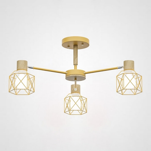 Потолочная люстра Corf B3 Yellow 3 Lamps ImperiumLoft Corf-B01 (189494-26)