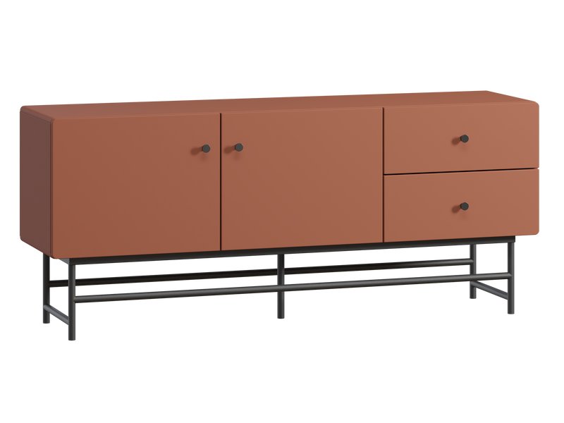 ТВ-тумба Шелби 158x67 Терракотовый