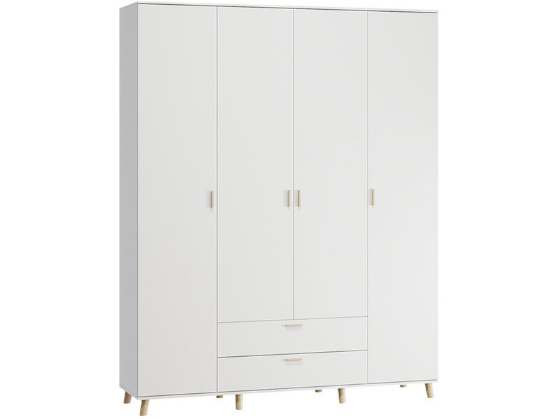 Распашной шкаф Пронто 4-170x210 Белый