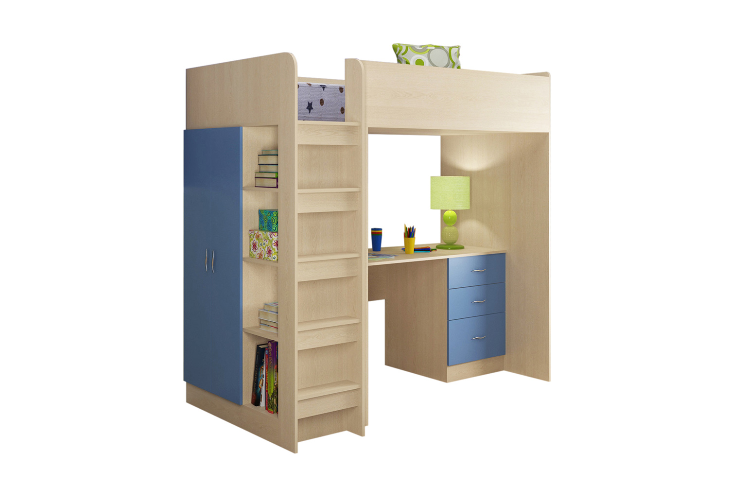 Кровать-чердак Теремок