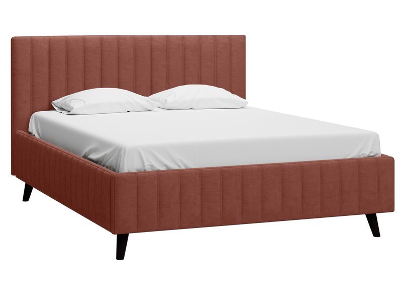 Кровать Маркфул 160 Велюр Терракотовый