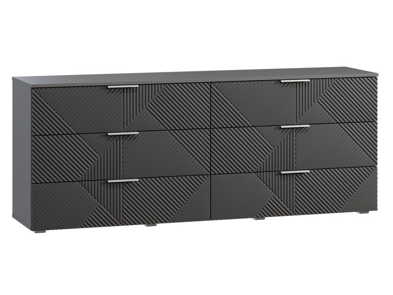 Комод Шелтон 183x73 Графитовый