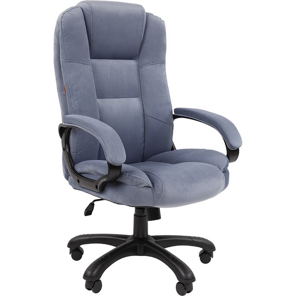 Компьютерное кресло CHAIRMAN HOME 600 (Пластик,Велюр/Голубой)