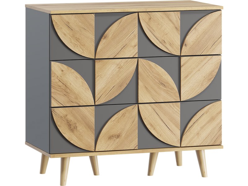 Комод Модерн 93x88 Графитовый