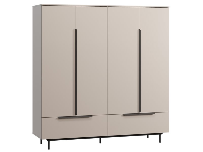 Распашной шкаф Квелен 4-192x200 Латте