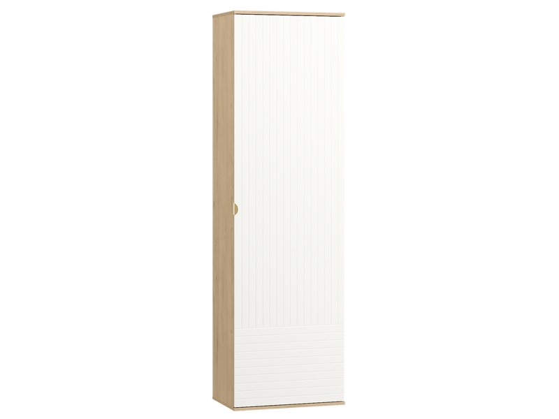 Распашной шкаф Монблан 1.2-63x214 Линии Белый/Дуб Ирландский