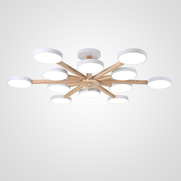 Потолочная люстра LED на штанге Turna L12 White By ImperiumLoft Turna-B01 (Умный дом, Алиса) 228851-26