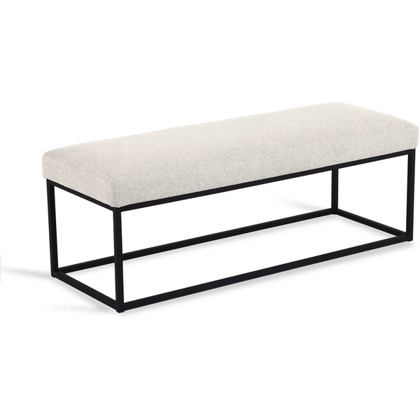 Банкетка Loft Flat ОГОГО (арт.810235), (Ткань,Рогожка/Бежевый) ОГОГО Обстановочка!