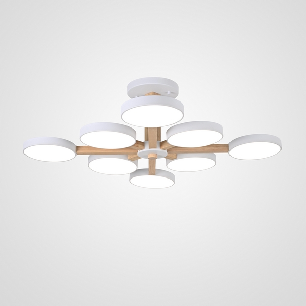 Потолочная люстра LED на штанге Turna L8 White By ImperiumLoft Turna-B01 (Умный дом, Алиса) 228849-26