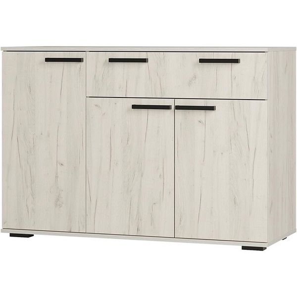 Комод БТС Стандарт-4, Дуб крафт белый