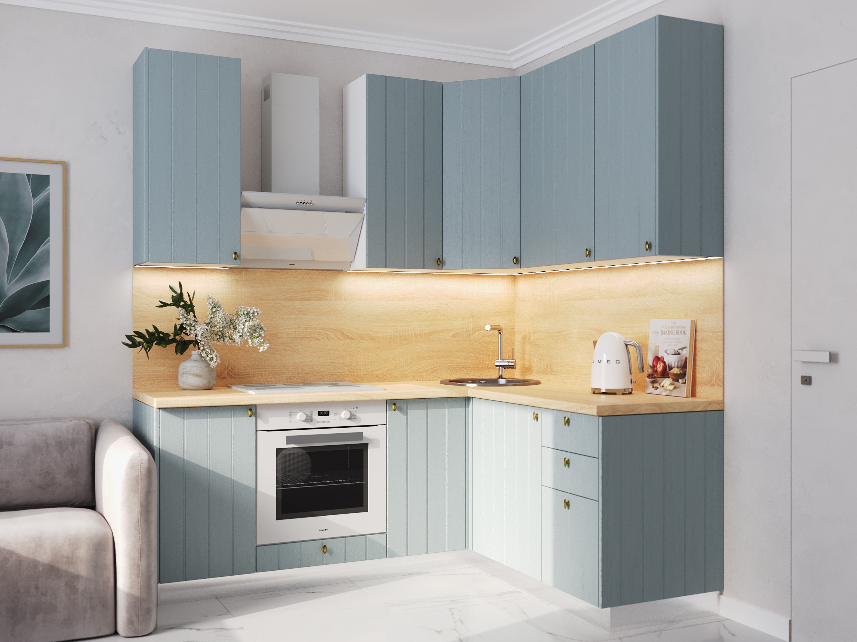 Модульный кухонный гарнитур Мишель