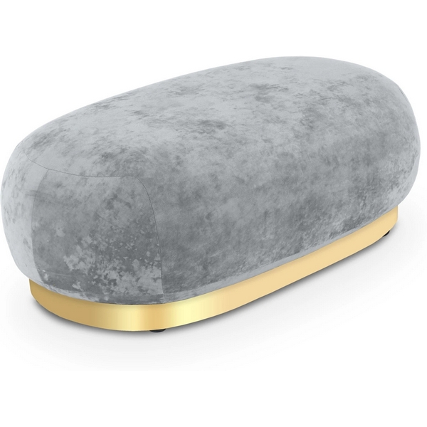 Банкетка Lucca ОГОГО (арт.853162), (Ткань,Велюр/Серый) ОГОГО Обстановочка!