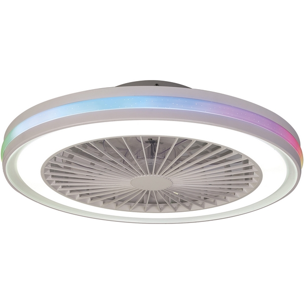 Потолочная RGB люстра с пультом светодиодная с вентилятором Mantra Gamer 8291