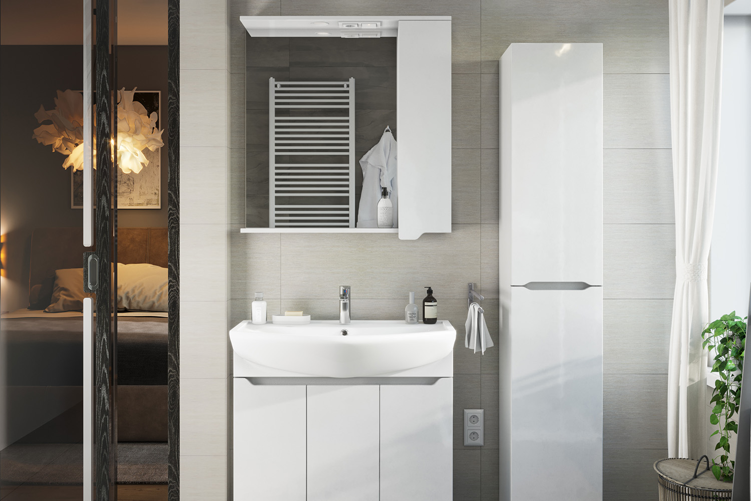 Гарнитур для ванной Sanstar Лайн