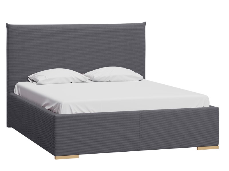 Кровать Слипсон 140 Вельвет Графитовый