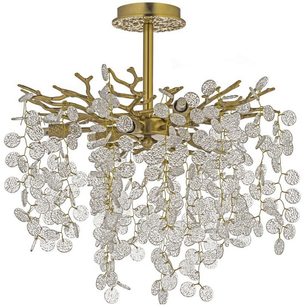 Потолочная люстра хрустальная на штанге Dio D`arte Tavenna Antigue Tavenna H 1.3.46.102 A Dio D'Arte