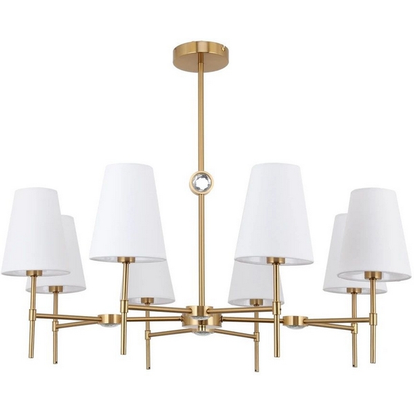 Потолочная люстра на штанге Arte Lamp Daniella A4104LM-8PB