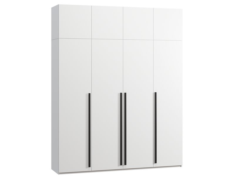 Распашной шкаф Кимбол 4.1-200x250 Белый