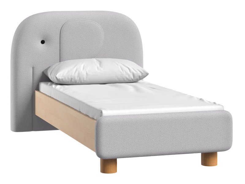 Детская кровать Петти 80 Букле Серый