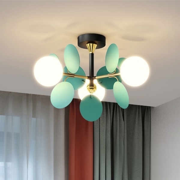 Люстра на штанге Matisse Blue D45 ImperiumLoft Matisse-Blue01 (191899-26) в форме шара