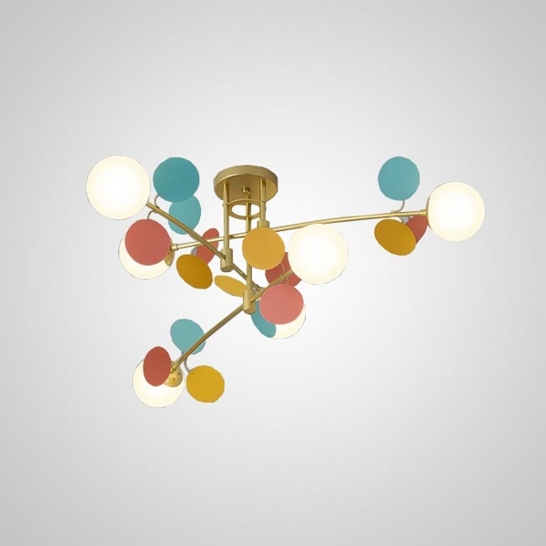 Потолочная люстра Matisse B D80 Gold Multicolor ImperiumLoft Matisse-B (194949-23) в форме шара