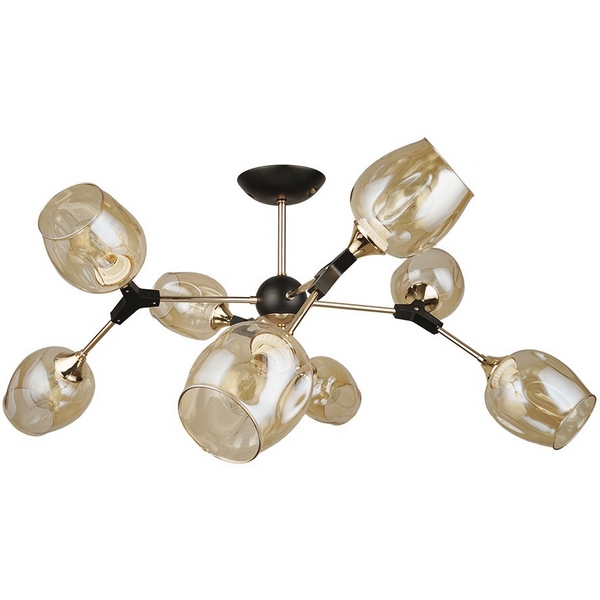 Потолочная люстра на штанге Arte Lamp Seppia A4211PL-8BK