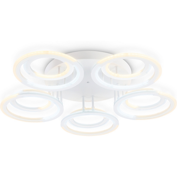 Потолочная люстра светодиодная на штанге с пультом регулировкой цветовой температуры яркости и ночным режимом Ambrella ACRYLICA FA8944