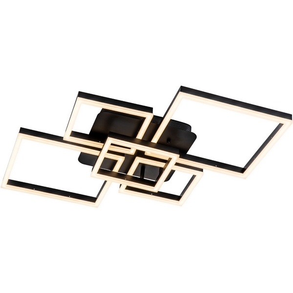 Потолочная люстра светодиодная на штанге с пультом с регулировкой цветовой температуры и яркости LED4U L11040-5 BK