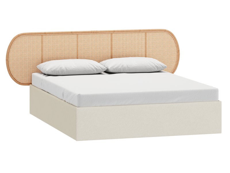 Кровать модульная Сейв 160 Рогожка Белый