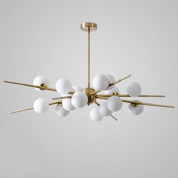 Потолочная люстра Cherry Bomb 16 Balls Gold ImperiumLoft 40.2724-0 (148018-22) в форме шара