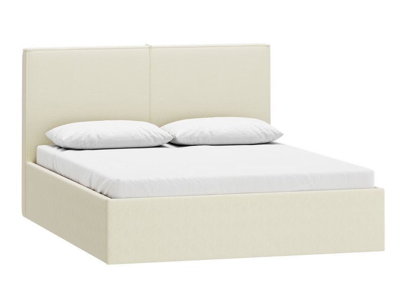 Кровать Эби-П 160 Велюр Молочный