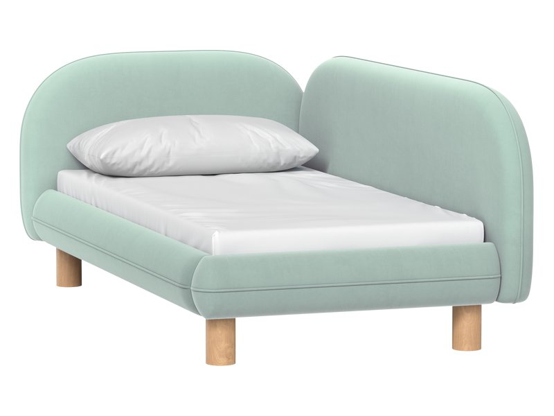 Детская кровать Дебби-2 80 Вельвет Мятный