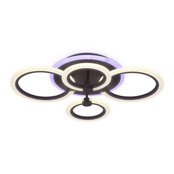 Потолочная люстра светодиодная с пультом регулировкой цветовой температуры и яркости ночным режимом Ambrella Acrylica FA526 (Умный дом)