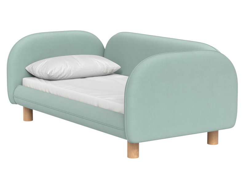 Детская кровать Дебби-1 80 Вельвет Мятный
